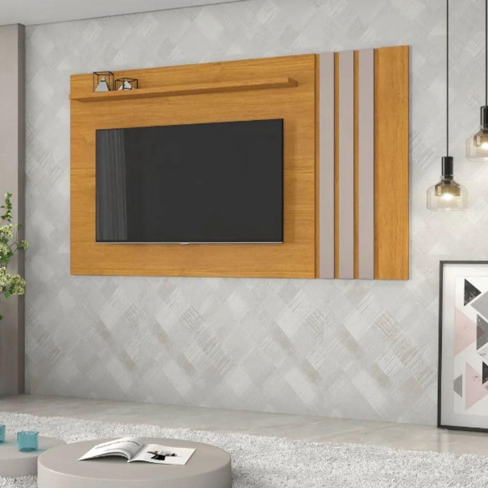 Painel Para Até 70" Atraente Jcm Movelaria - Cinamomo/off