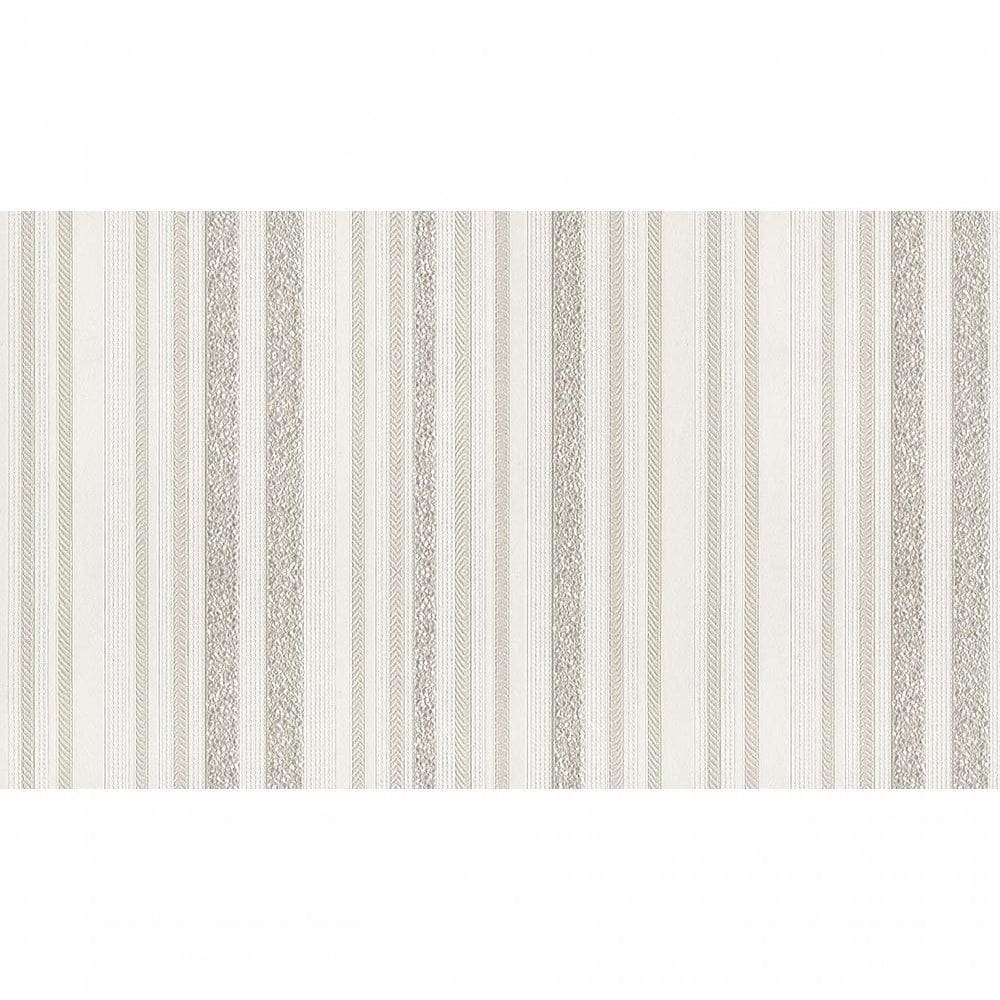 Papel De Parede- Listrado Com Leve Textura Bege E Cinza.