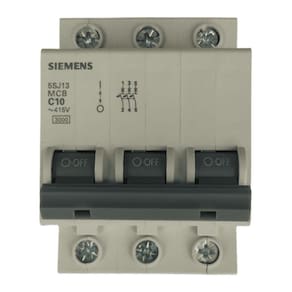 Disjuntor Trifásico Tripolar Mini Din Curva C 5Sj1 Siemens