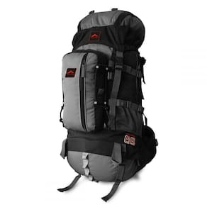 0068 - Mochila Crampon 68 - Preto Com Cinza