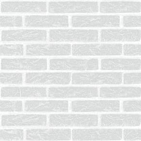 Papel De Parede Vinilico Tijolinho Cinza Claro.