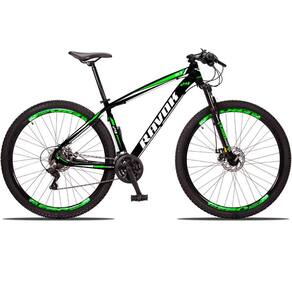 Bicicleta Aro 29 Bike 24 Marchas Alavanca Suspensão Freio A Disco Verde
