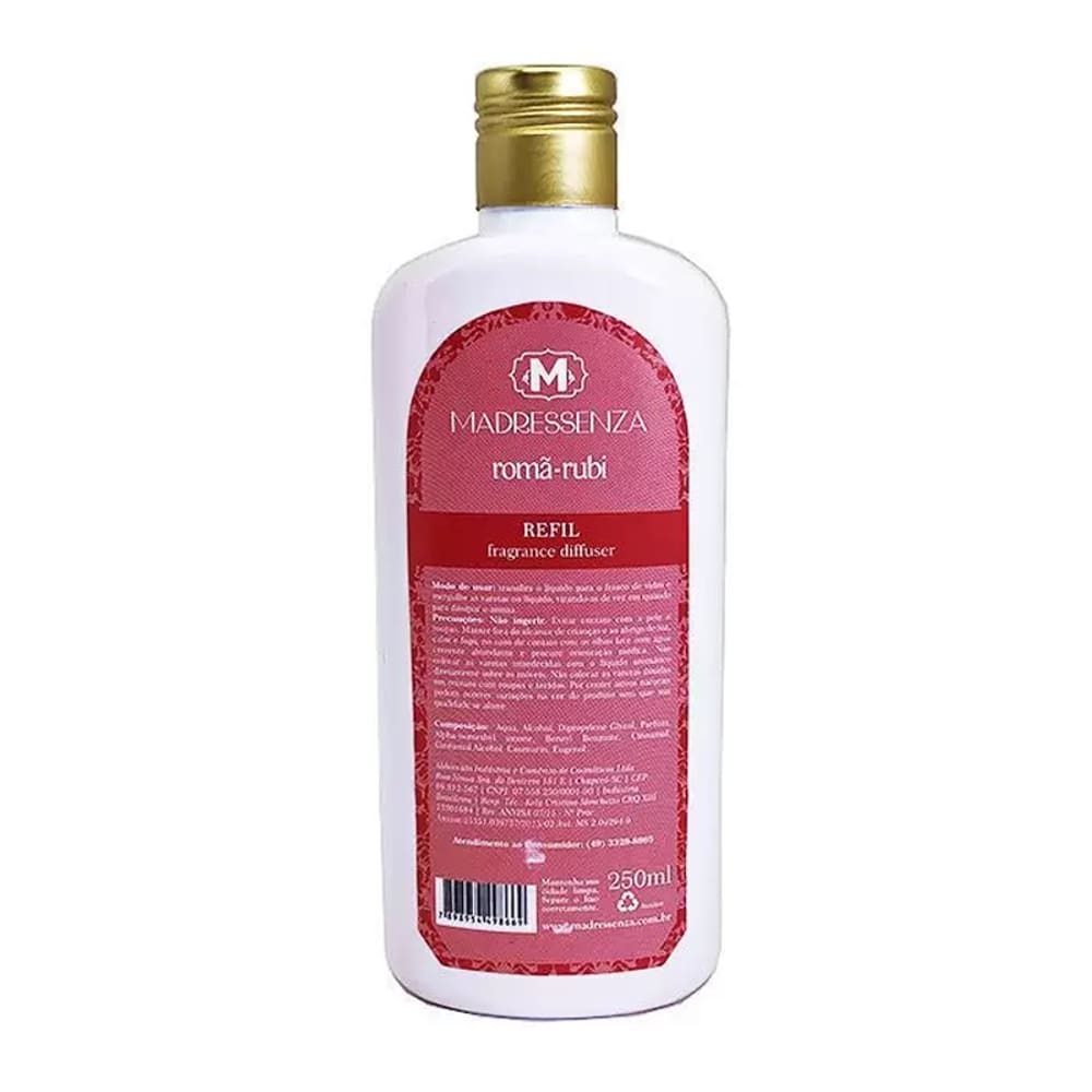 Refil Difusor de Aromas Romã Rubi Madressenza 250ml