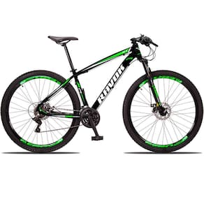Bicicleta Aro 29 Bike 24 Marchas Alavanca Suspensão Freio A Disco Verde