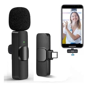 Microfone De Lapela Sem Fio Tipo C - Perfeito Para Vídeos