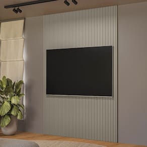 Painel para TV Até 75 Polegadas Ripado Gris Fosco 810010149 - Linea Brasil