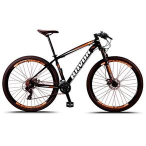 Bicicleta Aro 29 Bike 24 Marchas Alavanca Suspensão Freio A Disco Laranja