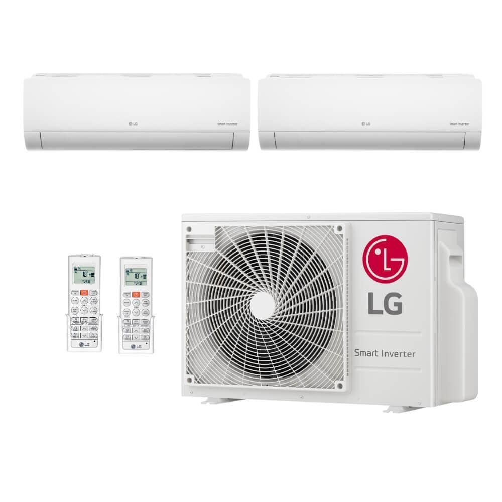 Ar Condicionado Multi Split Inverter Hi Wall LG 21000 BTUs (9000+18000) Quente/Frio Z3UW21GFB1.AWGZBR1 - 220V