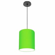 Lustre Luminária Pendente Vivare Free Lux PE-4102PR Cúpula em Tecido 13x30cm