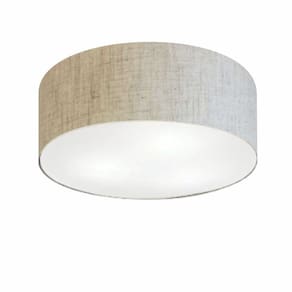 Plafon de Sobrepor Cilíndrico SP-3047 Cúpula Cor Rustico Bege