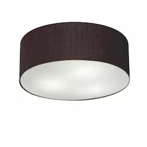 Plafon Para Sala de Estar Cilíndrico SE-3014 Cúpula Cor Preto