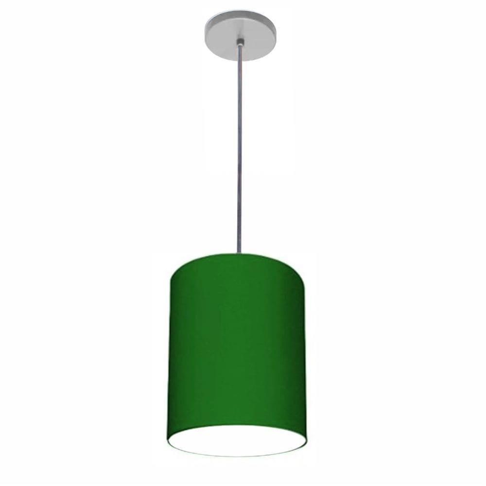 Lustre Luminária Pendente Vivare Free Lux PE-4102CZ Cúpula em Tecido 13x30cm