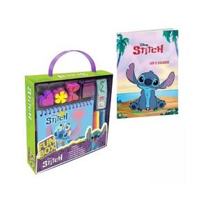 Livro Fun Box Stitch Para Brincar Com Carimbos E Adesivos