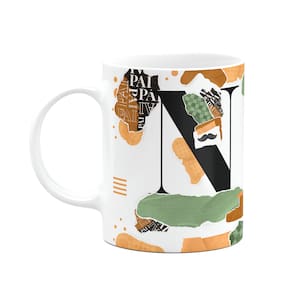 Caneca do Pai - Inicial do nome letra N - Bg-Green