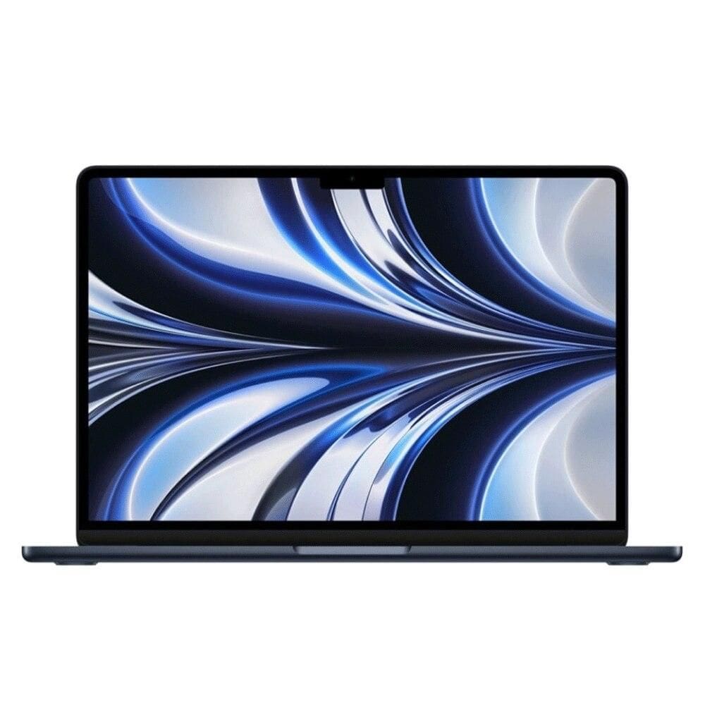 MacBook Air 13" Apple, 16 GB RAM, 256 GB SSD, M2 com CPU de 8 núcleos e GPU de 8 núcleos, Meia-noite