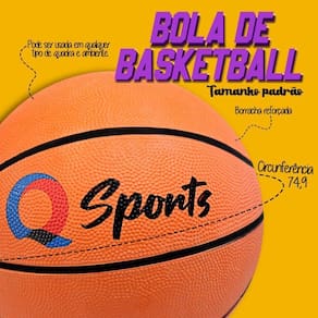 Bola De Basquete Basketball Tamanho Padrão Ótima Qualidade