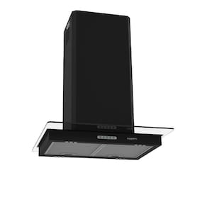 Coifa de Ilha Vidro Reto Black 4 e 5 Bocas 60cm - Fogatti