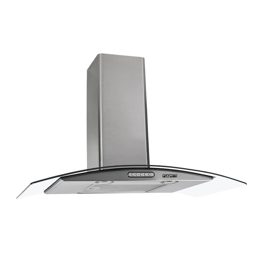 Coifa de Parede Vidro Curvo Slim Inox 4 e 6 Bocas 80cm - Fogatti