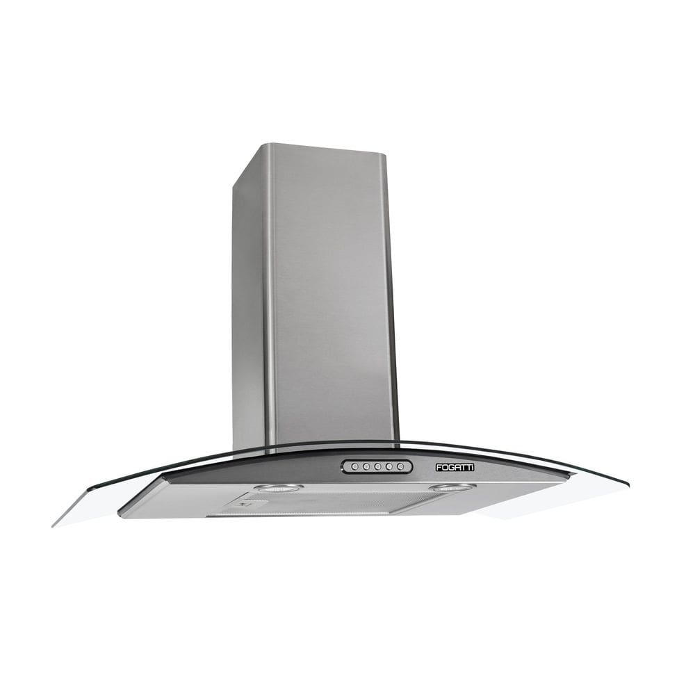 Coifa de Parede Vidro Curvo Slim Inox 4 e 6 Bocas 75cm - Fogatti