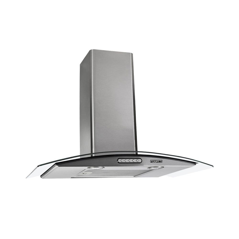 Coifa de Parede Vidro Curvo Slim Inox 4 e 5 Bocas 70cm - Fogatti