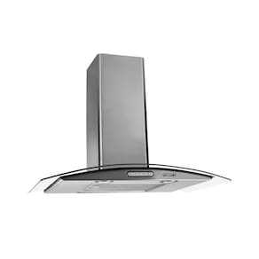 Coifa de Parede Vidro Curvo Slim Inox 4 e 5 Bocas 70cm - Fogatti