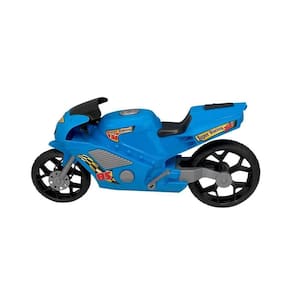 Super Moto 360 Azul Esportiva Brinquedo Infantil Grande 39Cm