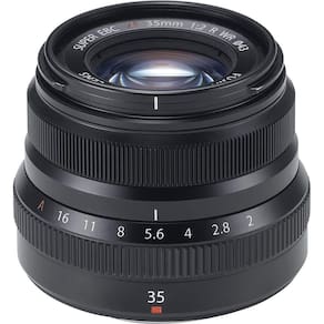 Lente padrão XF 35mm f/2 R WR para câmeras do sistema Fujifilm X-Mount - Preto-16481878