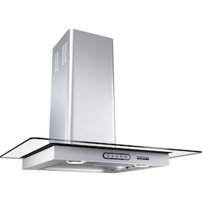Coifa de Parede Vidro Reto Slim Inox 4 e 6 Bocas 80cm - Fogatti