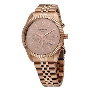 Relógio Feminino Seculus Cronógrafo Casual Rose 44066LPSVRS2