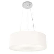 Lustre Pendente Cilíndrico Vivare Md-4184 Cúpula em Tecido 45x15cm - Bivolt