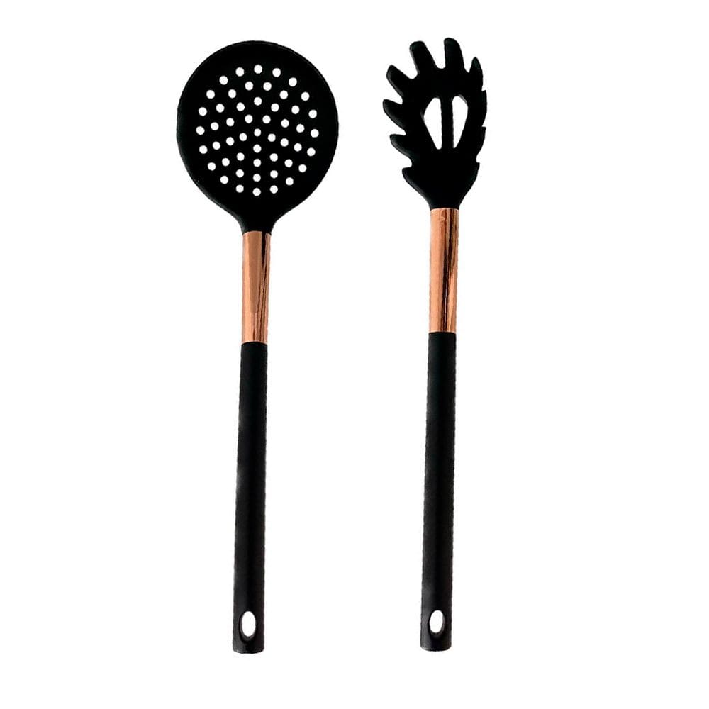 Kit Utensílios de Cozinha Silicone Rose Gold 2 peças - Casambiente