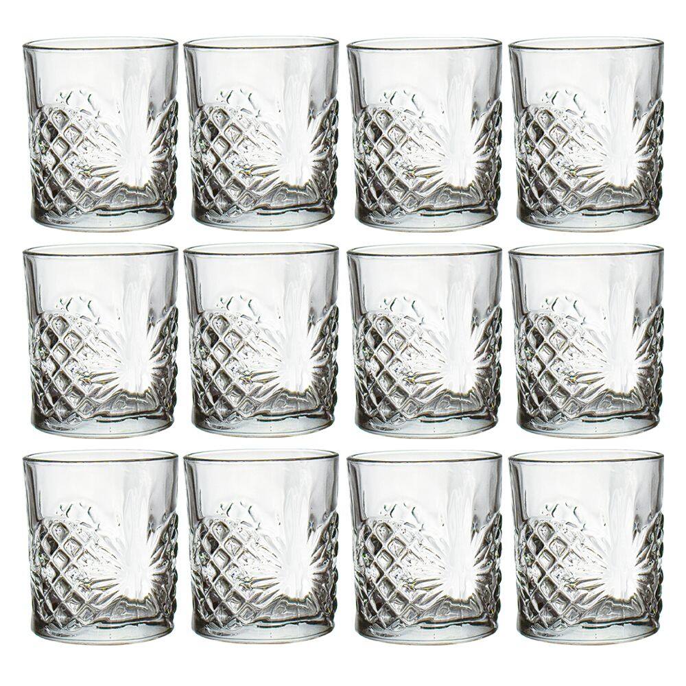 Jogo de Copos de Vidro De Whisky Rozana Transparente 310ml 12 peças - Casambiente
