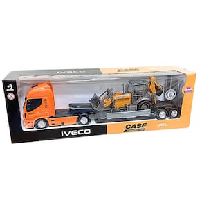 Caminhão Iveco Hi-Way Plataforma Retroescavadeira Case 405