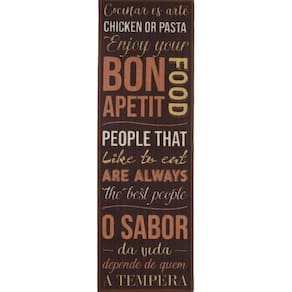 Tapete para Cozinha CleanKasa 40cm x 1,2m Bon Apetit Kapazi