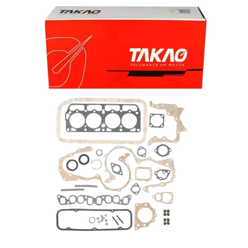 Junta Completa C/ Retentores (Jg) Motor Toyota 1.3 8V / Motor Toyota 1.5 8V - Takao Jcrto13