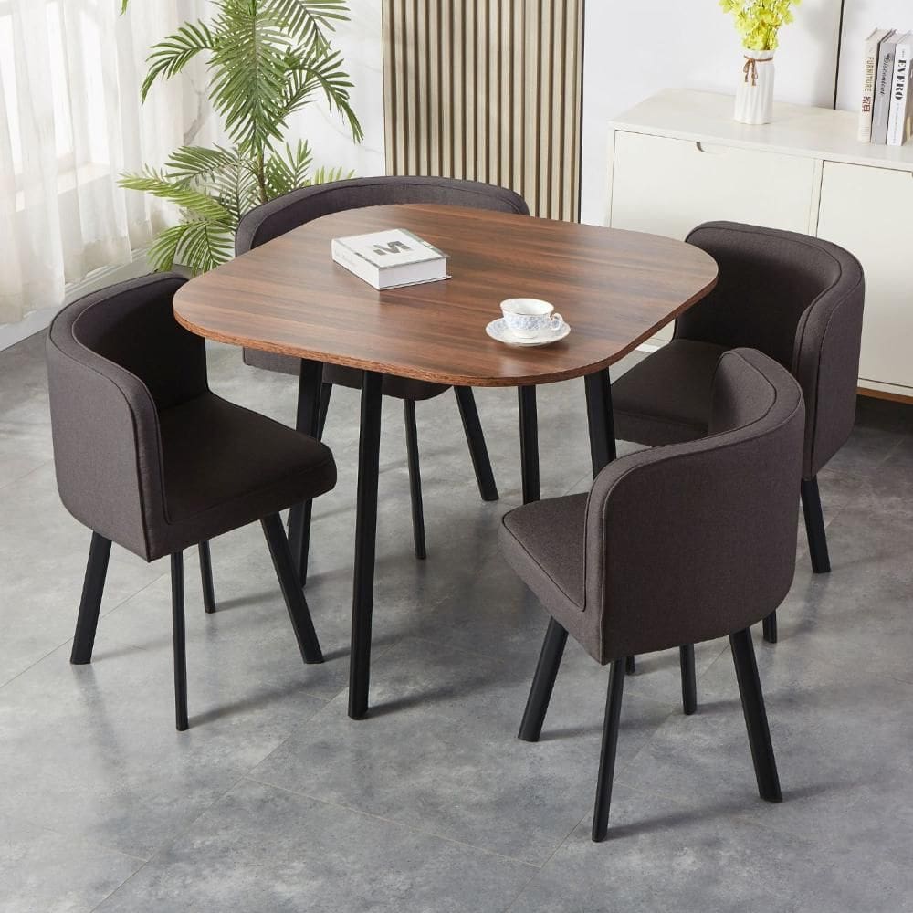 Conjunto Mesa de Jantar Pizza Nia 4 Cadeira
