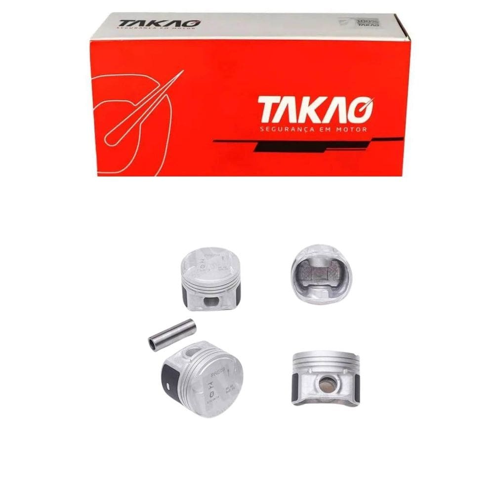Pistão (Jg) 206 1.0 16V 2001 A 2007 / Twingo 1.0 16V 2001 A 2005 / Kangoo 1.0 16V 2001 A 2005 / Clio 1.0 16V 2001 A 2005 - Takao Pre09100