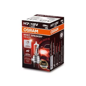 Par Lâmpadas Osram Night Breaker Silver H7 3200k 12v + 100% + Luz