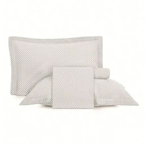 Jogo de Cama Casal 4 Peças Altenburg Toque Acetinado Slim Bege Porcelana