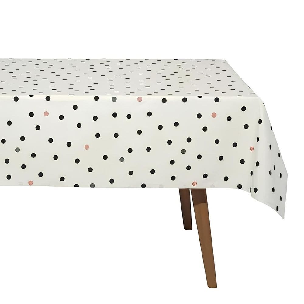 Toalha de Mesa Quadrada 4 Lugares Limpa Fácil Döhler Menu