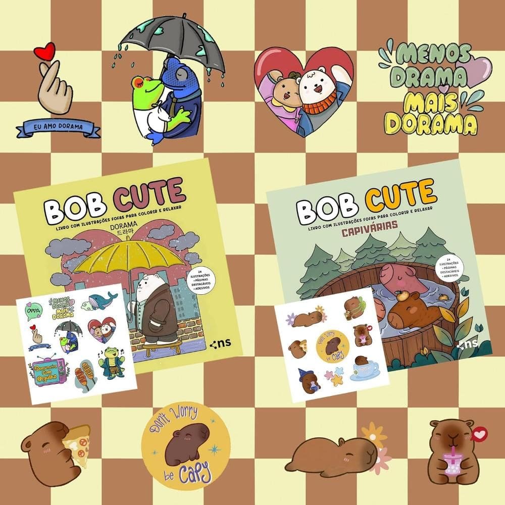 Kit BOB CUTE – Dorama + Capivárias(2906)