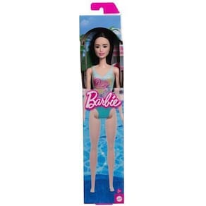 Kit Com 2 Bonecas Barbie Praia Maiô Azul E Roxo