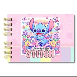 Caderno de Colorir Bobbie Goods Do Stitch Com 50 Folhas