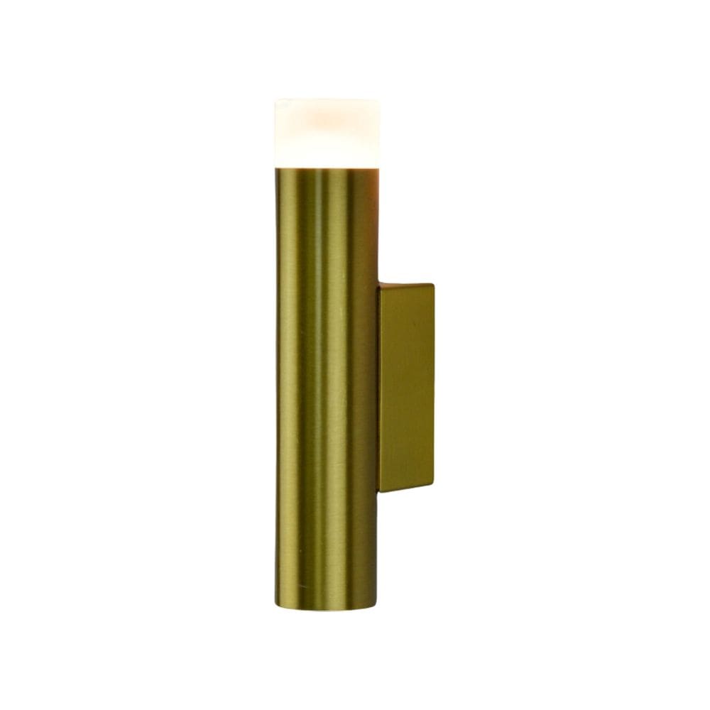 Arandela Cilindro Luxo Dourado 14,5cm Led 3W 3 em 1 Bivolt