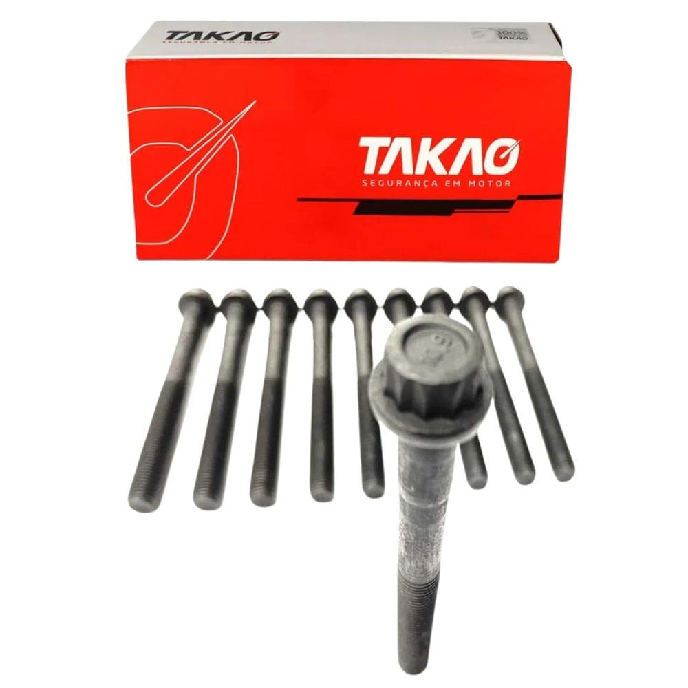 Parafuso De Cabeçote (Jg) Swr 2.7 16V 2004 A 2011 / Hilux 2.7 16V 2004 A 2011 / Swr 2.7 16V 2012 A 2020 / Hilux 2.7 16V 2012 A 2020 - Takao Pcto27