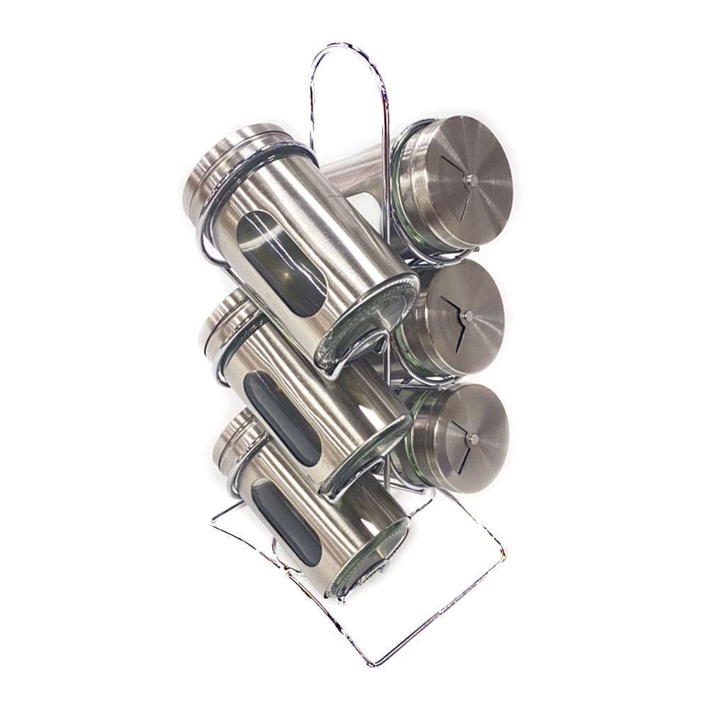 Porta Condimentos 06 Peças com Suporte N234531-0 - Quanhe