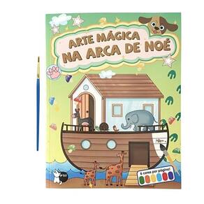 Arte Mágica Na Arca De Noé - Cada Folha Tem Sua Própria Paleta De Cores: Só Molhar O Pincel E Pintar
