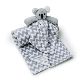 Conjunto Manta Para Bebê E Naninha Loan Coala Cinza +3 Meses