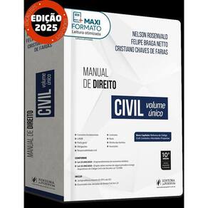 Manual De Direito Civil - Volume Único - (04ED/2025)