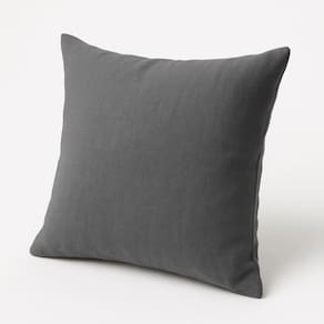 Almofada Decorativa 42cm Em Suede Fofinha Lisa para Sofá Cinza